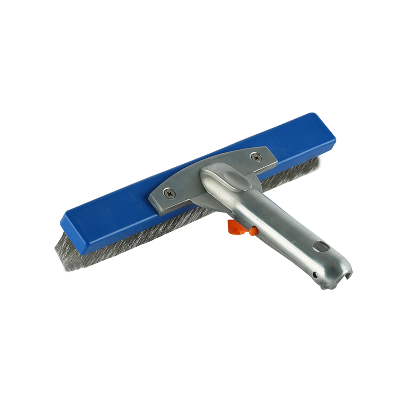 1442 CEPILLO DE PARED DE METAL CON MANGO DE ALUMINIO DE 10 PULGADAS/ 26CM, CERDAS DE ACERO INOXIDABLE 