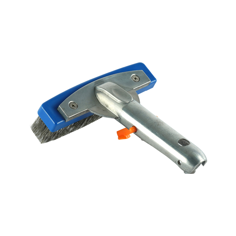 1444 CEPILLO DE PARED DE METAL CON MANGO DE ALUMINIO DE 5,5 PULGADAS/ 14CM, CERDAS DE ACERO INOXIDABLE 