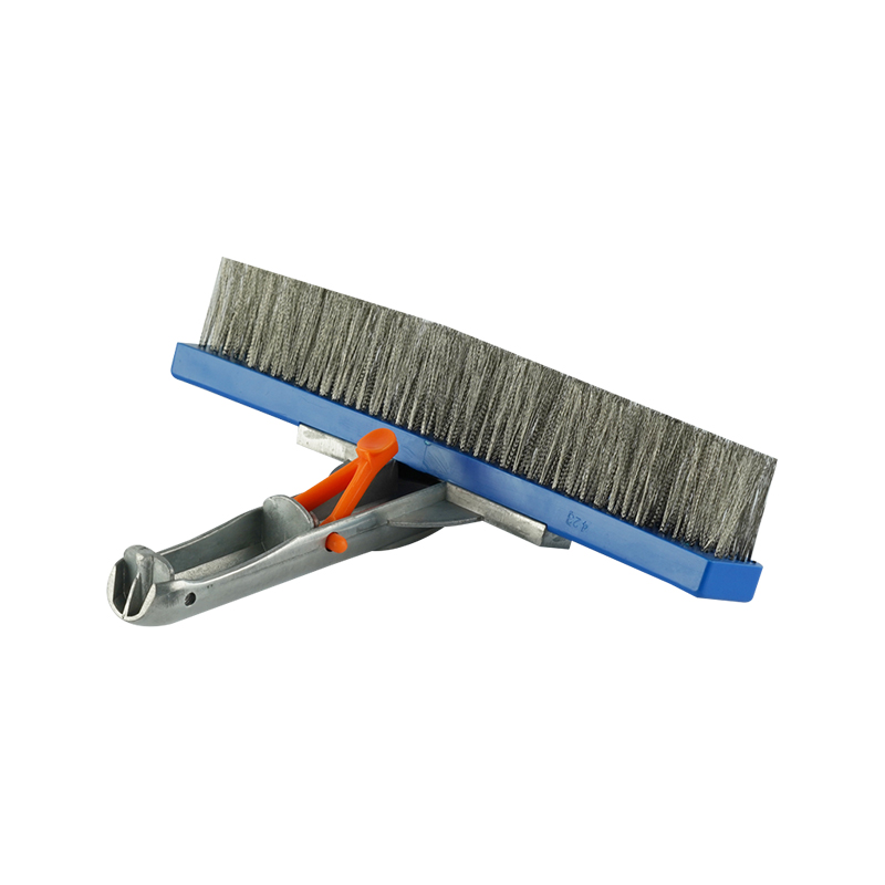 1442 CEPILLO DE PARED DE METAL CON MANGO DE ALUMINIO DE 10 PULGADAS/ 26CM, CERDAS DE ACERO INOXIDABLE 