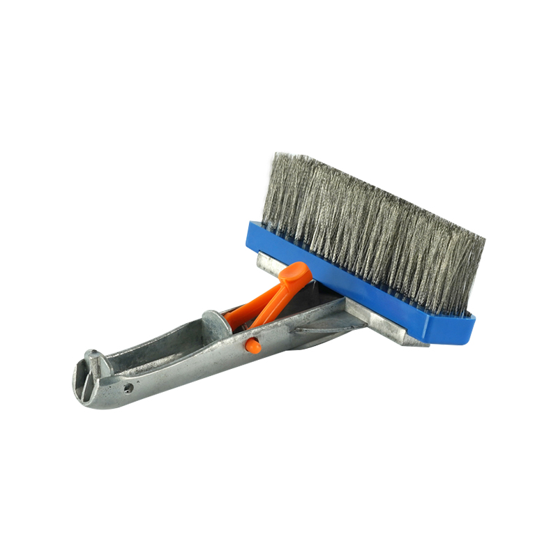 1444 CEPILLO DE PARED DE METAL CON MANGO DE ALUMINIO DE 5,5 PULGADAS/ 14CM, CERDAS DE ACERO INOXIDABLE 